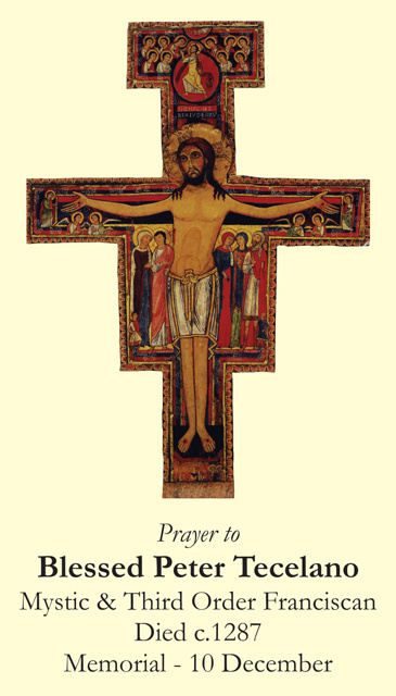 Blessed Peter Tecelano Prayer Card